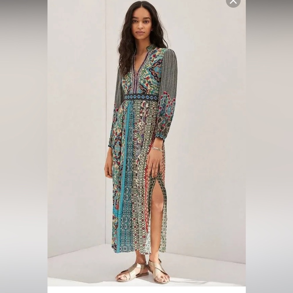 Anthropologie Bhanuni by Jyoti Ronika Patterned maxi Dress